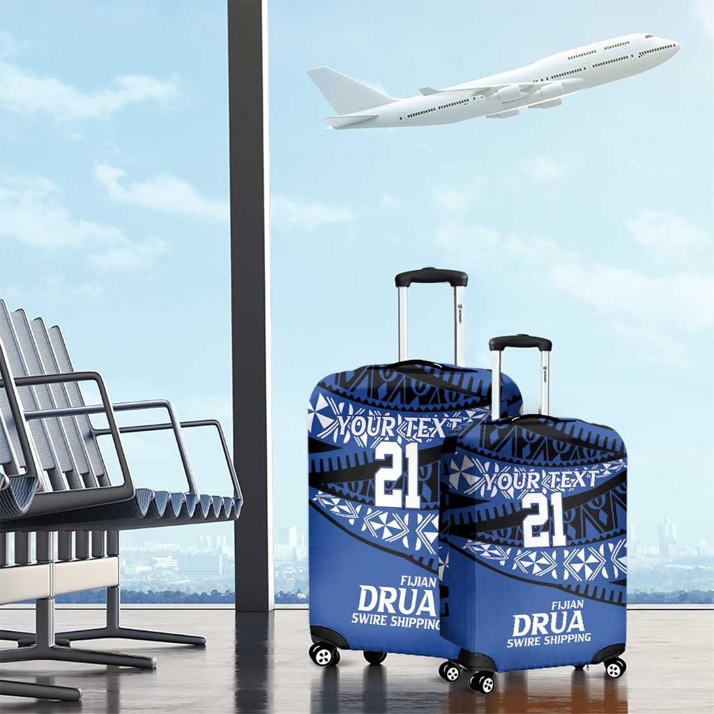 Fiji Rugby Pacific Custom Luggage Cover Pasifika Tapa Pattern LT9 - Polynesian Pride