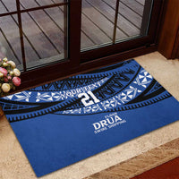 Fiji Rugby Pacific Custom Rubber Doormat Pasifika Tapa Pattern LT9 - Polynesian Pride