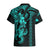 Hawaiian Tribal Hawaiian Shirt Polynesian Kakau Turtle - Aqua LT9 - Polynesian Pride