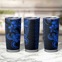 Blue Hawaiian Kakau Turtle Tumbler Cup Polynesian Tribal LT9 - Polynesian Pride