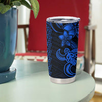 Blue Hawaiian Kakau Turtle Tumbler Cup Polynesian Tribal LT9 - Polynesian Pride