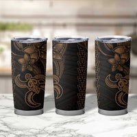 Gold Hawaiian Kakau Turtle Tumbler Cup Polynesian Tribal LT9 - Polynesian Pride
