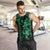 Hawaiian Tribal Men Tank Top Polynesian Kakau Turtle - Green LT9 - Polynesian Pride