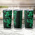 Green Hawaiian Kakau Turtle Tumbler Cup Polynesian Tribal