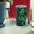 Green Hawaiian Kakau Turtle Tumbler Cup Polynesian Tribal