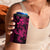 Pink Hawaiian Kakau Turtle 4 in 1 Can Cooler Tumbler Polynesian Tribal