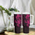 Pink Hawaiian Kakau Turtle Tumbler With Handle Polynesian Tribal