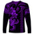 Hawaiian Tribal Long Sleeve Shirt Polynesian Kakau Turtle - Purple LT9 - Polynesian Pride