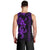 Hawaiian Tribal Men Tank Top Polynesian Kakau Turtle - Purple LT9 - Polynesian Pride