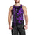 Hawaiian Tribal Men Tank Top Polynesian Kakau Turtle - Purple LT9 - Polynesian Pride