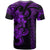 Hawaiian Tribal T Shirt Polynesian Kakau Turtle Purple LT9 - Polynesian Pride