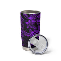 Purple Hawaiian Kakau Turtle Tumbler Cup Polynesian Tribal LT9 - Polynesian Pride