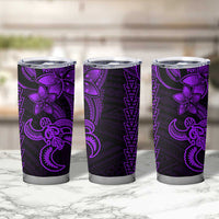 Purple Hawaiian Kakau Turtle Tumbler Cup Polynesian Tribal LT9 - Polynesian Pride