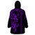 Hawaiian Tribal Wearable Blanket Hoodie Polynesian Kakau Turtle - Purple LT9 - Polynesian Pride