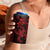 Red Hawaiian Kakau Turtle 4 in 1 Can Cooler Tumbler Polynesian Tribal