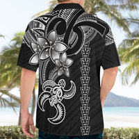 Hawaiian Tribal Hawaiian Shirt Polynesian Kakau Turtle - White LT9 - Polynesian Pride