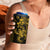 Yellow Hawaiian Kakau Turtle 4 in 1 Can Cooler Tumbler Polynesian Tribal