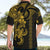 Hawaiian Tribal Hawaiian Shirt Polynesian Kakau Turtle - Yellow LT9 - Polynesian Pride