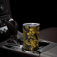 Yellow Hawaiian Kakau Turtle Tumbler Cup Polynesian Tribal LT9 - Polynesian Pride
