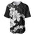 American Samoa Lotu Tamaiti Baseball Jersey White Sunday Plumeria Black Vibe