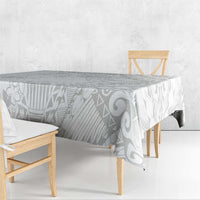 American Samoa Lotu Tamaiti Tablecloth White Sunday Plumeria White Vibe LT9 - Polynesian Pride