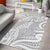 Lotu Tamaiti Samoa Siapo Area Rug White Sunday With Teuila Torch Ginger