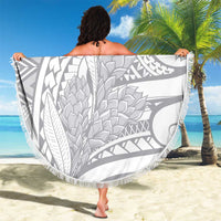Lotu Tamaiti Samoa Siapo Beach Blanket White Sunday With Teuila Torch Ginger LT9 - Polynesian Pride