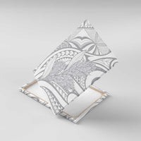 Lotu Tamaiti Samoa Siapo Canvas Wall Art White Sunday With Teuila Torch Ginger LT9 With Frame White - Polynesian Pride