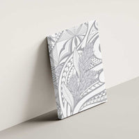 Lotu Tamaiti Samoa Siapo Canvas Wall Art White Sunday With Teuila Torch Ginger LT9 - Polynesian Pride