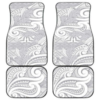 Lotu Tamaiti Samoa Siapo Car Mats White Sunday With Teuila Torch Ginger LT9 - Polynesian Pride