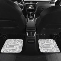 Lotu Tamaiti Samoa Siapo Car Mats White Sunday With Teuila Torch Ginger LT9 Set 2pcs - Back White - Polynesian Pride