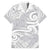 Lotu Tamaiti Samoa Siapo Family Matching Short Sleeve Bodycon Dress and Hawaiian Shirt White Sunday With Teuila Torch Ginger