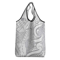 Lotu Tamaiti Samoa Siapo Grocery Bag White Sunday With Teuila Torch Ginger LT9 - Polynesian Pride