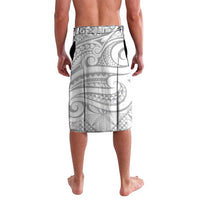 Lotu Tamaiti Samoa Siapo Lavalava White Sunday With Teuila Torch Ginger LT9 - Polynesian Pride
