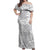 Lotu Tamaiti Samoa Siapo Off Shoulder Maxi Dress White Sunday With Teuila Torch Ginger