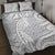 Lotu Tamaiti Samoa Siapo Quilt Bed Set White Sunday With Teuila Torch Ginger