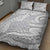 Lotu Tamaiti Samoa Siapo Quilt Bed Set White Sunday With Teuila Torch Ginger