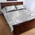 Lotu Tamaiti Samoa Siapo Quilt Bed Set White Sunday With Teuila Torch Ginger