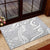 Lotu Tamaiti Samoa Siapo Rubber Doormat White Sunday With Teuila Torch Ginger