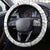 Lotu Tamaiti Samoa Siapo Steering Wheel Cover White Sunday With Teuila Torch Ginger