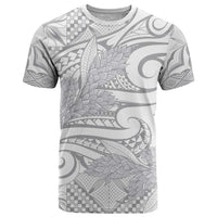 Lotu Tamaiti Samoa Siapo T Shirt White Sunday With Teuila Torch Ginger LT9 White - Polynesian Pride