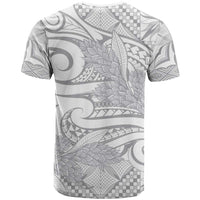 Lotu Tamaiti Samoa Siapo T Shirt White Sunday With Teuila Torch Ginger LT9 - Polynesian Pride