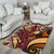 Vintage Samoa Siapo Area Rug With Teuila Torch Ginger