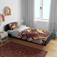 Vintage Samoa Siapo Bedding Set With Teuila Torch Ginger LT9 - Polynesian Pride