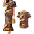 Vintage Samoa Siapo Couples Matching Mermaid Dress and Hawaiian Shirt With Teuila Torch Ginger