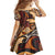 Vintage Samoa Siapo Family Matching Long Sleeve Bodycon Dress and Hawaiian Shirt With Teuila Torch Ginger