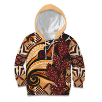 Vintage Samoa Siapo Kid Hoodie With Teuila Torch Ginger LT9 Hoodie Art - Polynesian Pride