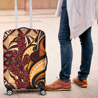 Vintage Samoa Siapo Luggage Cover With Teuila Torch Ginger LT9 Art - Polynesian Pride