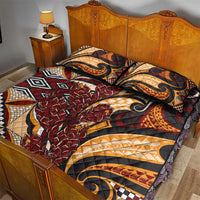 Vintage Samoa Siapo Quilt Bed Set With Teuila Torch Ginger LT9 - Polynesian Pride