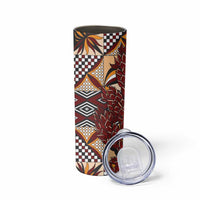 Vintage Samoa Siapo Skinny Tumbler With Teuila Torch Ginger LT9 - Polynesian Pride